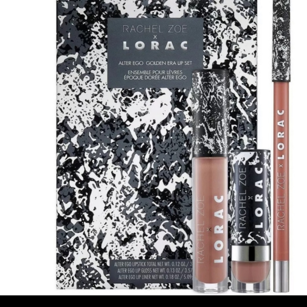 NIB Rachel Zoe x LORAC Alter Ego Golden Era lip set